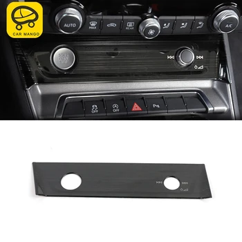 

CarManGo Car Car Accessories Stainless Central Control Panel Knob Cover Trim Sticker Frame Decoration for Audi Q3 F3 2018 2020