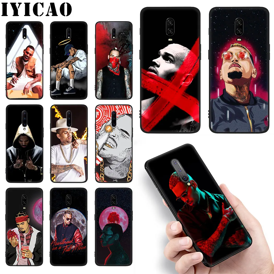 Chris Brown певица Мягкий силиконовый чехол для oneplus 5 6 комплектов/партия размер 6t 7 Pro