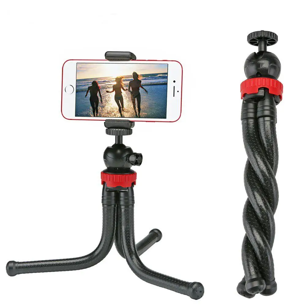 Kuulee Tripod Flexible Octopus Travel Mini Mobile Phone Tripod Bracket Monopod Selfie Stick For iPhone DSLR Camera Gopro