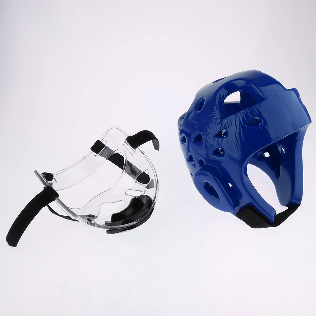Kids Youth PU MMA Boxing Helmet Muay Thai Head Face Guard Karate Taekwondo Training Headgear for Boys Girls