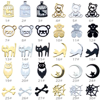 

1Box Fashion DIY Metallic Nail Sequins Gold Silver Black Halloween Element Nail Art Flakes Manicure Decors Tips Spider web Owl