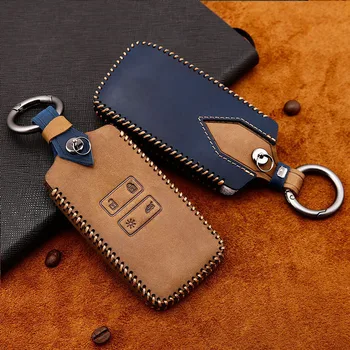 

Car Key Cover for Renault genuine leather Key Cover Key Case Chain For Renault Kadjar Megane Koleos