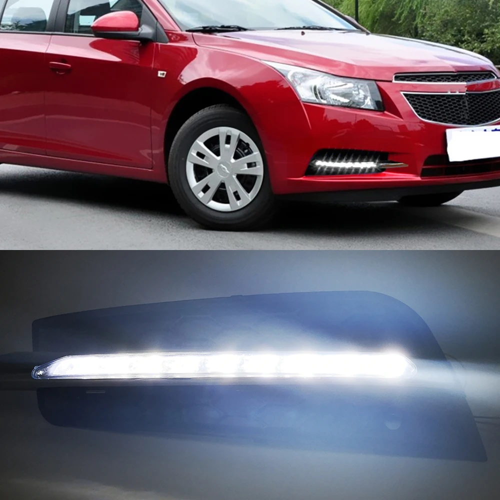 Автомобильная проблесковая для chevrolet cruze 2009 2010 2011 2012 2013 2014 DRL Вождения освещают