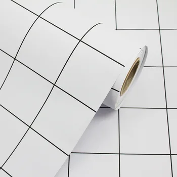 

PVC Self-Adhesive Waterproof Mural Wallpaper Modern Simple bedroom living dining room Wall Paper Bathroom Kitchen 3 D Home Decor