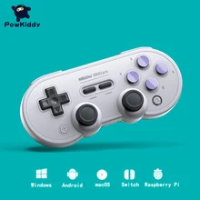 Powkiddy 8bitdo sn30 por para interruptor ns controlador de jogo conjunto bluetooth joystick gráfico balancim parágrafo