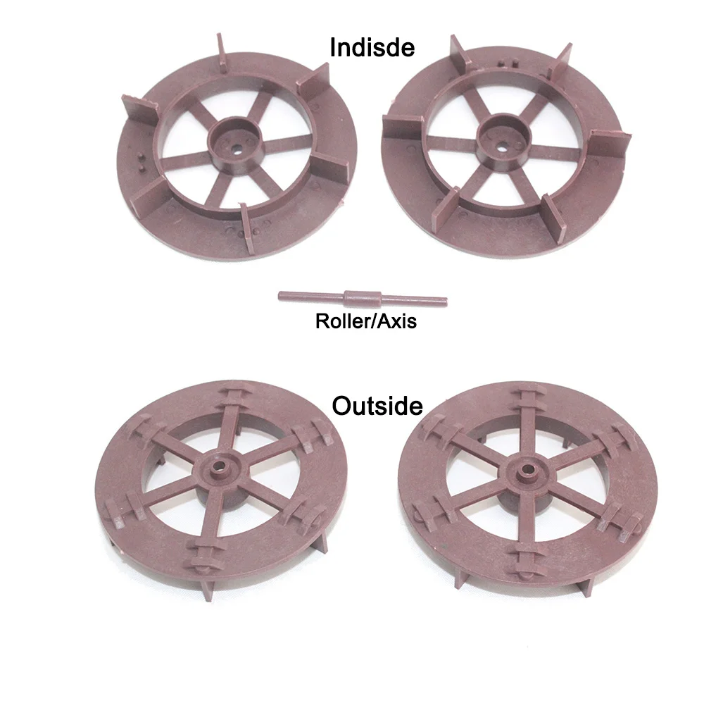Aquarium Ornaments NuoNuoWell Dia.5-14CM Plastic Wheel Water/Wind Drive Running Wheel Aquarium Ornaments Pond Rockery Accessories 1PC