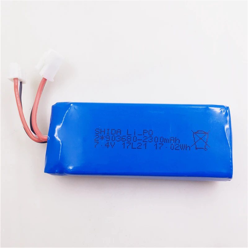 (В наличии) 7 4 v 2300mah Li po аккумулятор для Wltoys Q323 b Rc Квадрокоптер запасные части