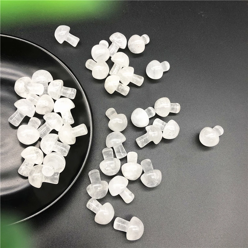 Beautiful 1/2Pcs Lovely Natural White Crystal Mushroom Shaped Polished Stone Decor Healing Gift Natural Quartz Crystals Beautiful 1/2Pcs Lovely Natural White Crystal Mushroom Shaped Polished Stone Decor Healing Gift Natural Quartz Crystals