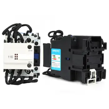 

CJ19-43/11 Capacitor Switching Contactor AC380V 43A 1 NO 1 NC Flame Retardant Contactor with Anti-surge Device