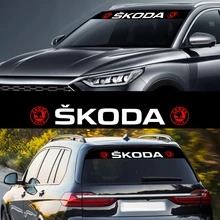 

Removable Car Front And Rear Windshield Sunshade Sticker Reflective Vinyl Decal For Skoda Superb Octavia 2 FL 2010 2011 2012