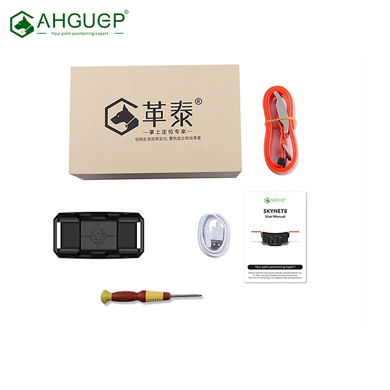 AHGUEP GPS Locator for Dogs Hunting Waterproof Anti-lost Gps Collar for Midium Large Dog No Distance Limit real-time Tracking