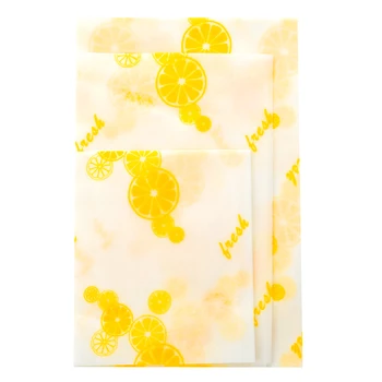 

Beeswax Reusable Food Wraps Sustainable Plastic Free Food Storage Organic Beeswax Wrap Cling Wrap Replacement for Sandwich