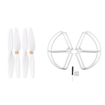 

Propeller for Xiaomi Mi Drone 4K Version Props Guard for Xiaomi 4K Rc Protective Guard 1080P Bumper Quadcopter Blades(White)