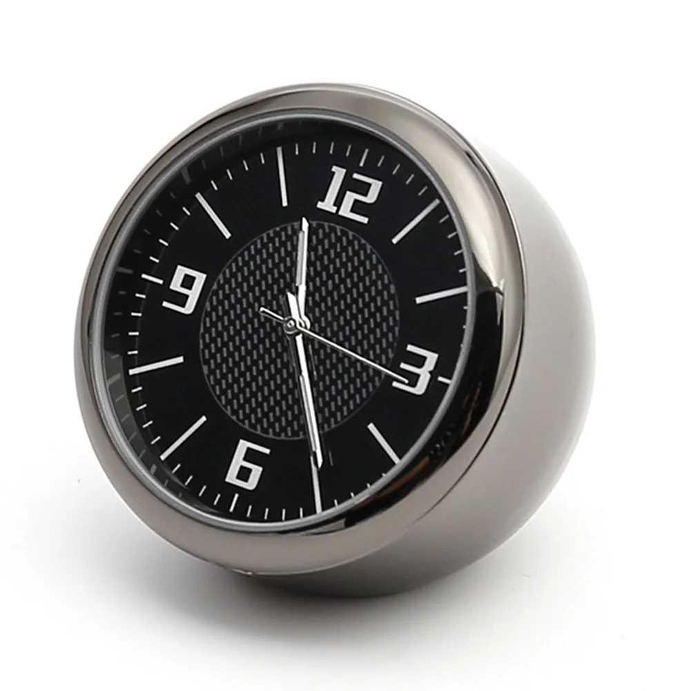 

Auto Universal Outlet Interior Car Clock With Clip Mini Air Vent Portable Luminous Needle Accessories Gauge Quartz Round