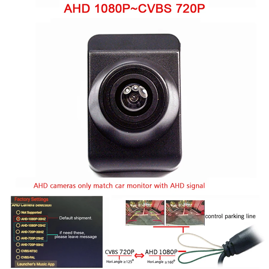 AHD 1920*1080P 180deg fisheye car front view camera for Mercedes Benz calss Benz C 2016 FRONT GRILLE HD night vision wide angle