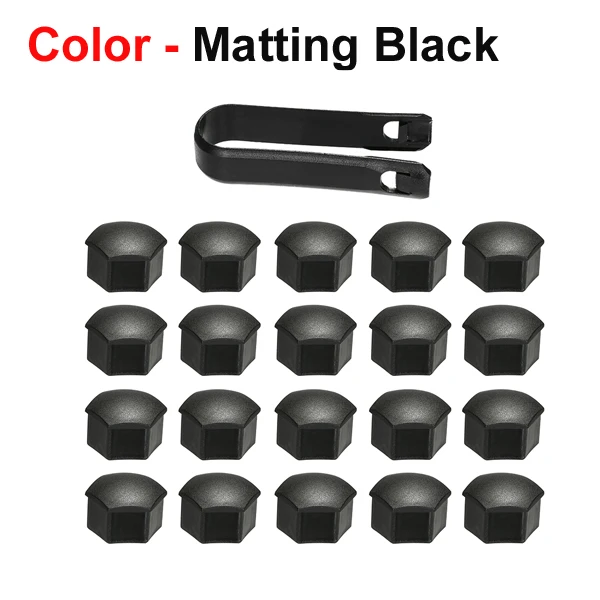 Matting Black Высокое качество 21 шт. колпачок для колесной гайки s для Tesla модель 3 колпачки для колесной гайки колпачок для колесной гайки Съемник крышки комплект - Название цвета: Matting Black