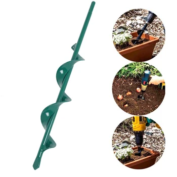 

Hollow Rod Spiral Drill Bit Accessory Auger Hole digger Non slip Digging