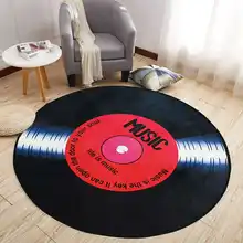 4 tamaño Retro alfombra estera sala de estar vinilo registros Modelo CD sofá silla cojín antideslizante corto terciopelo alfombra decoración de puerta alfombra