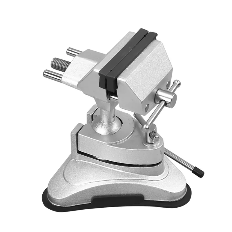 

360 Degree Rotation Suction Cup Bench Vise Aluminum Tiger Vise True Glass Home Multi-Function Small Table Tiger Clamp Hand Tool