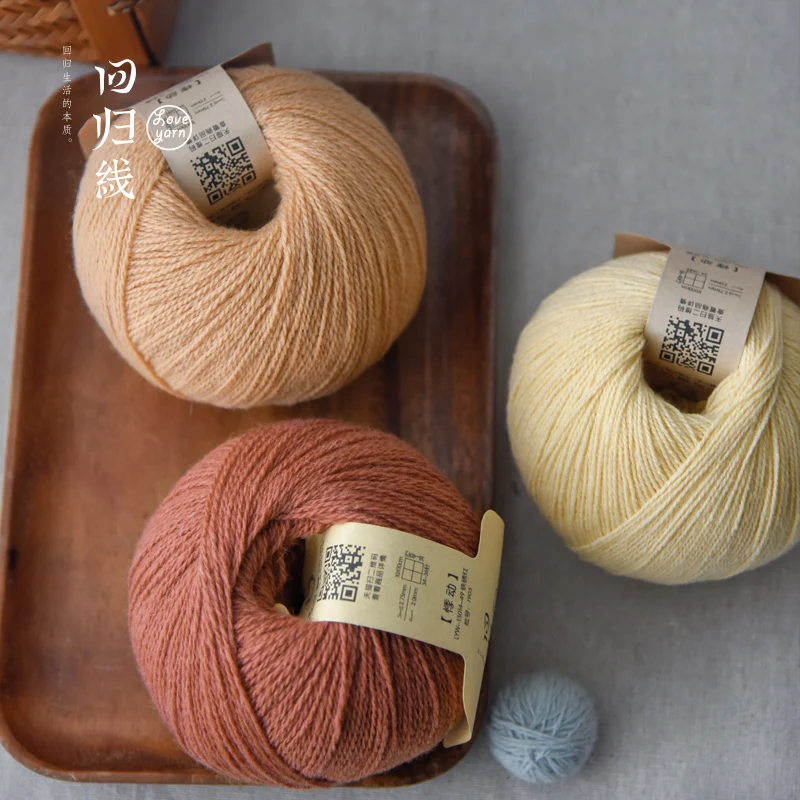 

Вязаный шерстяной шарф ручной работы из тонкой шерсти мериносовая шерсть хлопчатобумажная пряжа