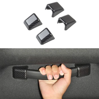 

for Dodge Challenger 2015-2020 Carbon Fiber Internal Roof Handle Grab Trim Cover Stickers Car Styling