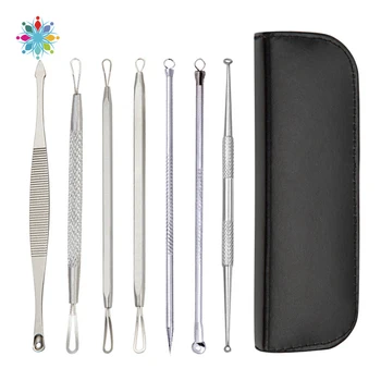 

10PCS Acne Needle Stainless Steel Double Head Blackhead Remover Face Extractor Set Facial Beauty Kit