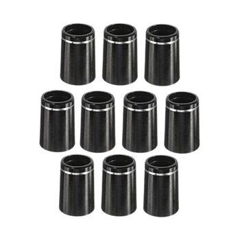 

10Pcs Black Plastic Golf Tip Ferrules Rings Adapters for 0.370 Iron Shaft