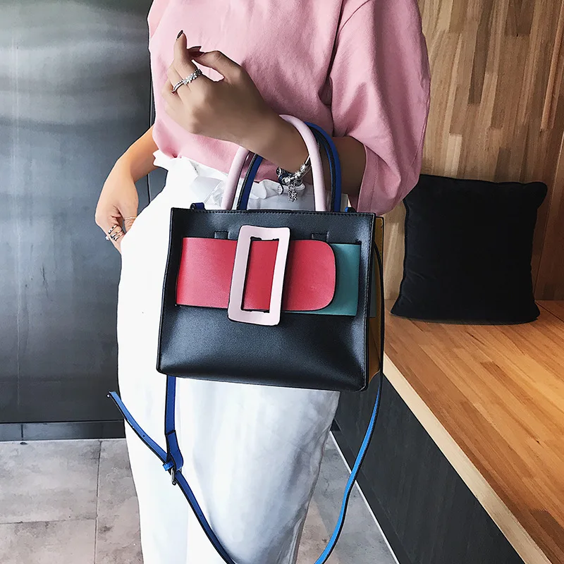 

Small Bag Women's 2020 New Style Fashion Versatile Hand Crossbody Bag Korean-style Versatile Contrast Color Bucket Bag