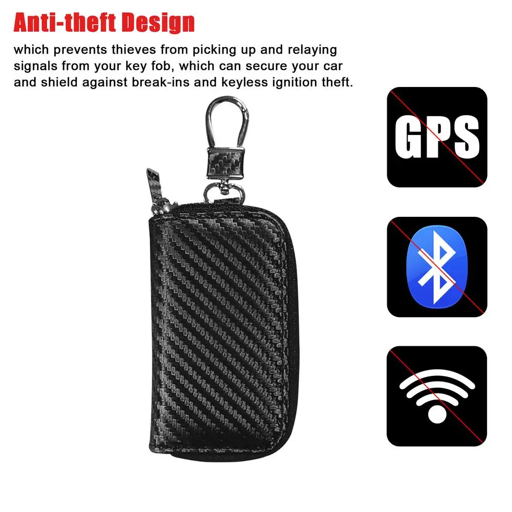 Signal Shielding Protector Bag Hielded Zipper Bags High Quality PU Key Anti-Theft Case Pouch Hot | Автомобили и мотоциклы