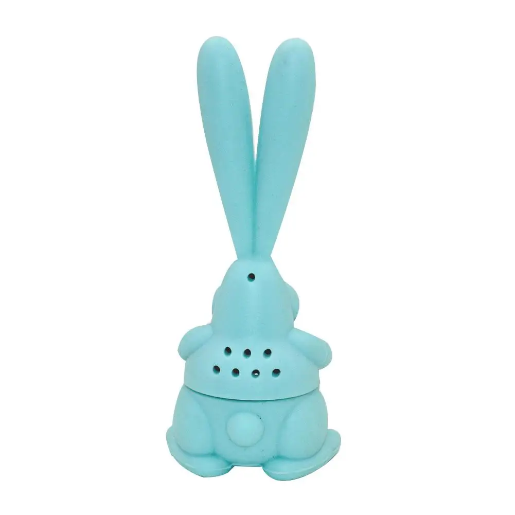 Чайные инструменты креативный мультяшный кролик чайный пакетик большой ушной фильтр карамельный цвет силиконовый Чайный фильтр случайный цвет