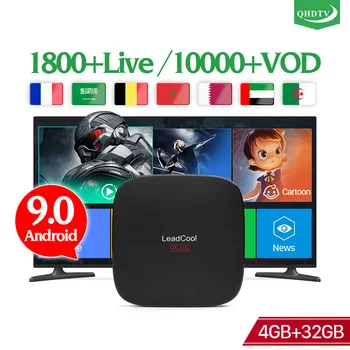 

IPTV Arabic Leadcool Plus Android 9.0 Smart TV BOX 4G 32G 1 Year QHDTV IPTV Arabic Belgium Germany Italy No APP Include