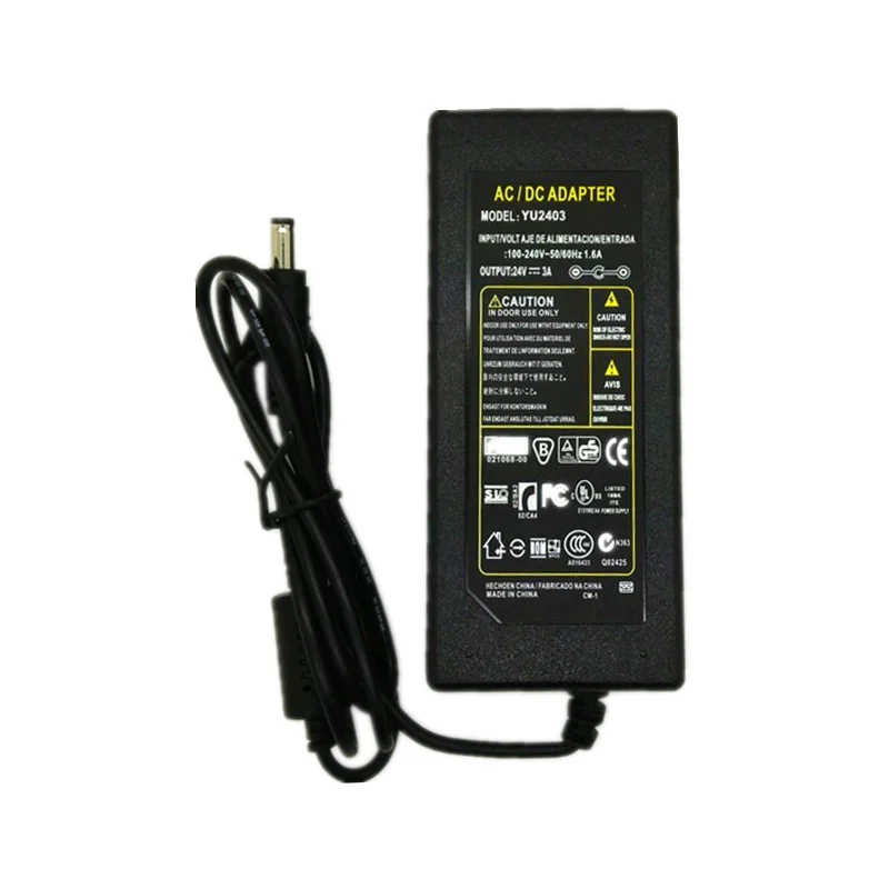 AC/DC Adapter 24V 2A 3A Power Supply Charger For Dymo 310 315 320 330 400 450 450 LabelWriter Turbo Printer