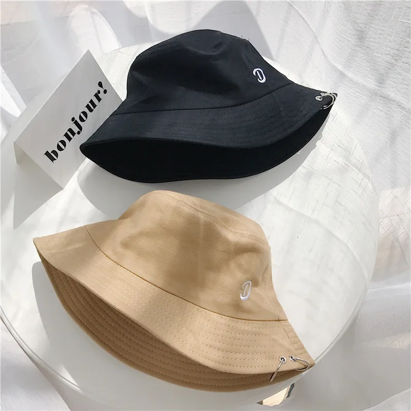 SP& CITYHarajuku простая вышивка письмо Досуг женская панама стильная Джокер пары бассейна капот Панама твердая Рыбацкая шляпа