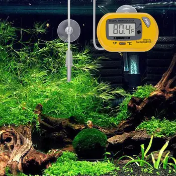 

Aquarium Fish Reptile Tank Waterproof Sucker Digital Thermometer with Probe