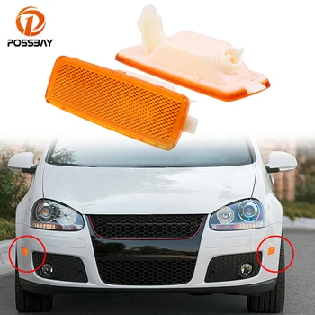 

POSSBAY Car Front Bumper Side Marker Light Turn Signal Light Shell for VW Golf/R32/GTI/Rabbit 2006-2009 Indicator Light Housing