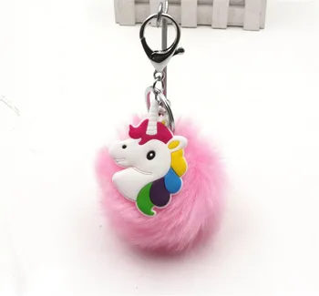 

60pcs top quality PVC anime cartoon pendants sunday angora yarns Unicorn pendant fashion jewelry kid's best Gift