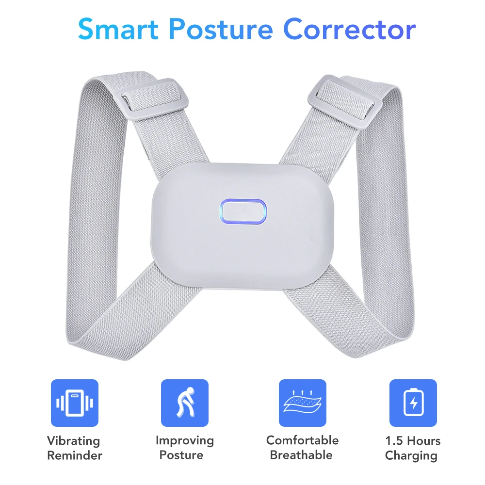 smart back brace posture corrector adjustable belt automatically vibration reminder corset for back support women men bone care|Braces & Supports| - AliExpress
