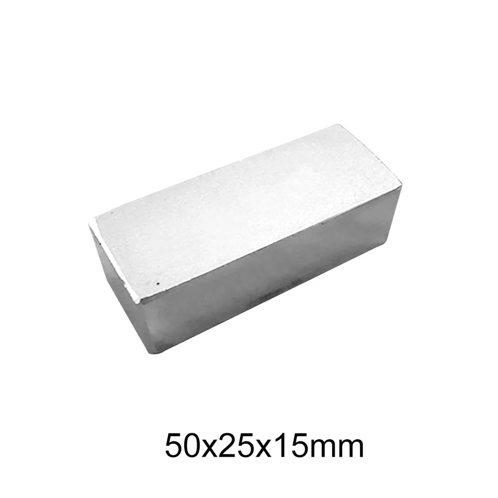 

Магнит из редкоземельных элементов, 50x25x15 мм, 1 шт., 50X25x15 мм, N35 толстый, NdFeB магниты, сильный 50x25x15 мм, постоянный магнит, лист 50*25*15 мм