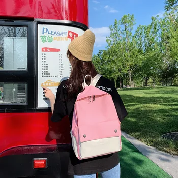 

2020 new women's korean backpack large capacity casual canvas ladies backpack