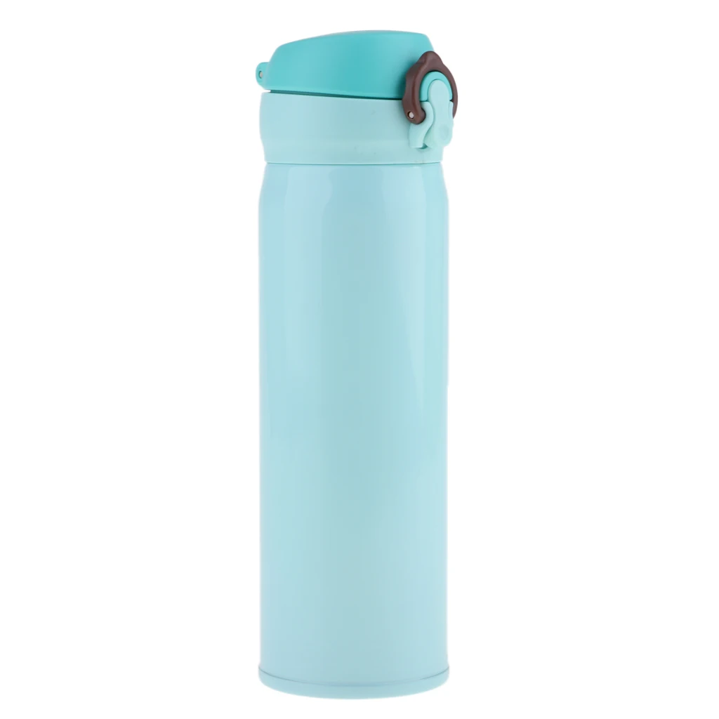 500ml Outdoor Sports Water Bottle BPA-Free Vacuum Cup Mug with Locking Lid Cap for Travel Camping Hiking Cycling