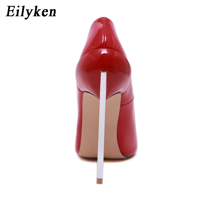 Eilyken/Новинка года; сезон весна-осень; туфли-лодочки на высоком тонком каблуке; модная женская обувь с острым носком; неглубокие свадебные женские туфли-лодочки