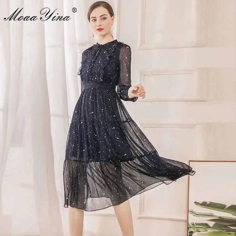 Sexy Purple Floral Cape Mesh Perspective Trailing