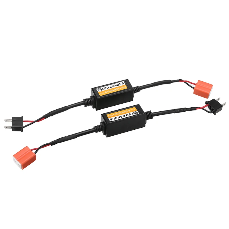 2PCS Car Auto H7 Headlight LED Canbus Decoder Canceller Error Free Resistor Anti Flicker DC 9V-16V For Fog Lamp Head Lights