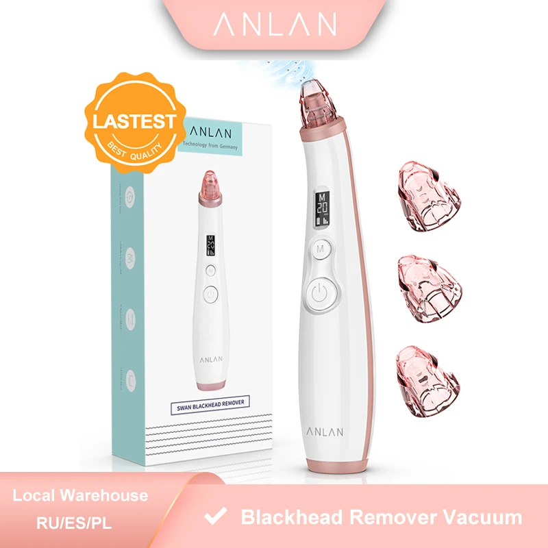 US $21.92 ANLAN Vacuum Blackhead Remover Skin Care Pore Acne Pimple Removal Blackhead Removal Device Vacuum Pore Cleaner For Face