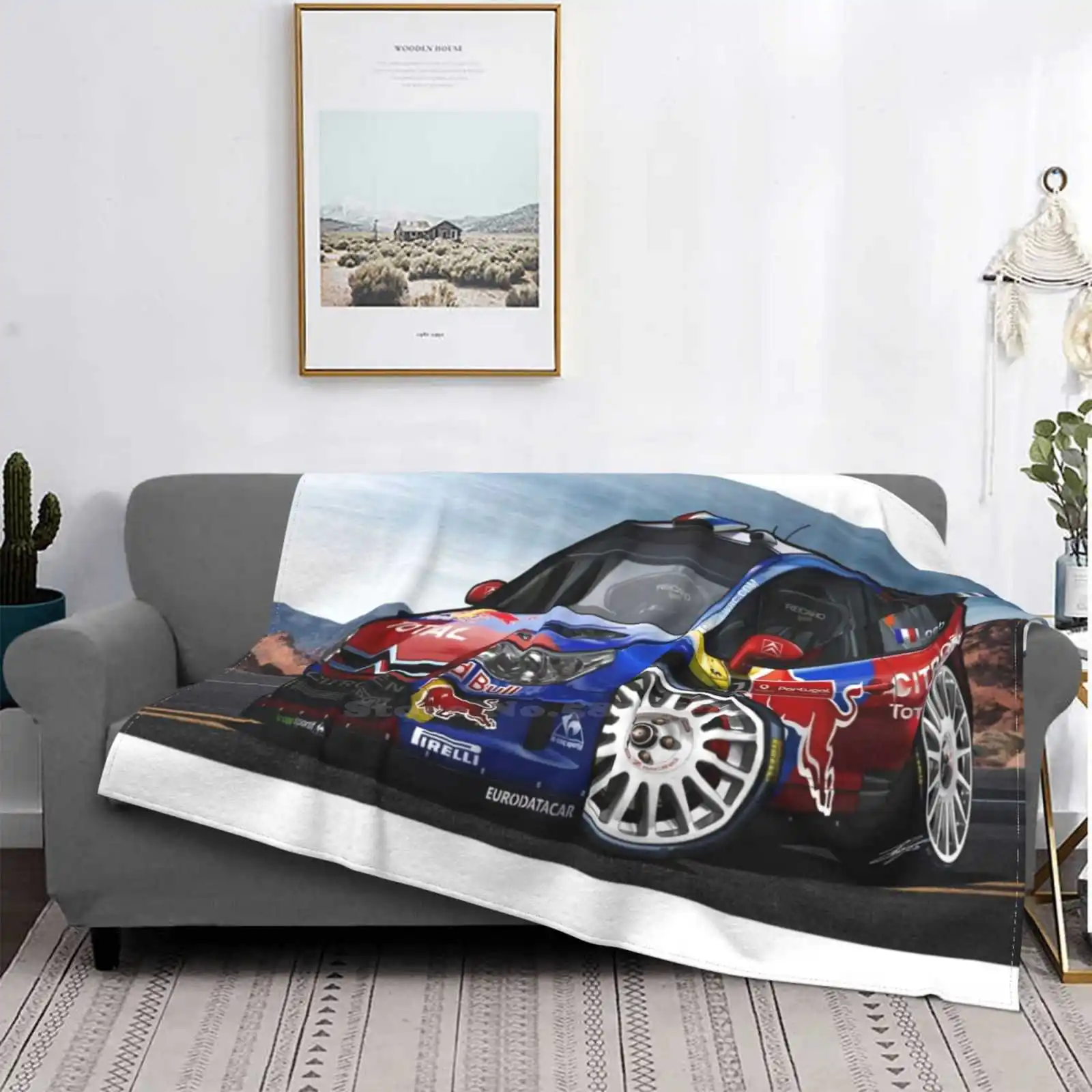 2008 C4 Wrc-Seyen Loeb / Daniel Ena Coperte Morbide Super Calde Gettare Su Divano/Letto/Viaggio Citroello C4 Wrc C4 Wrc Wrc Wrc