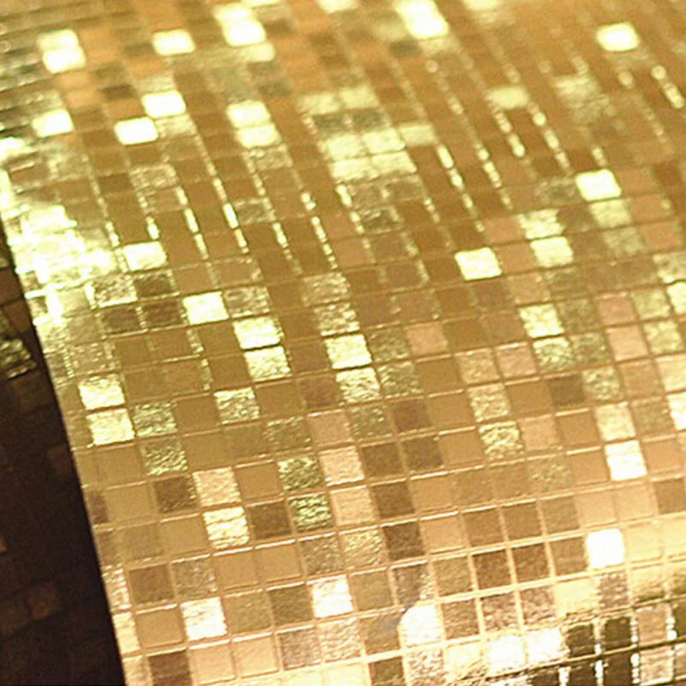 Водостойкая виниловая наклейка на стену 10 м с золотым блеском и зеркальным