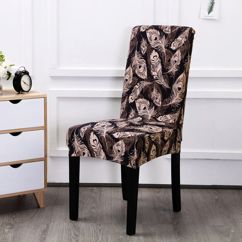 Цветочный принт эластичный чехол для кресла для дома Декор обеденный спандекс декоративное покрытие офисные банкетные чехлы для стульев съемные
