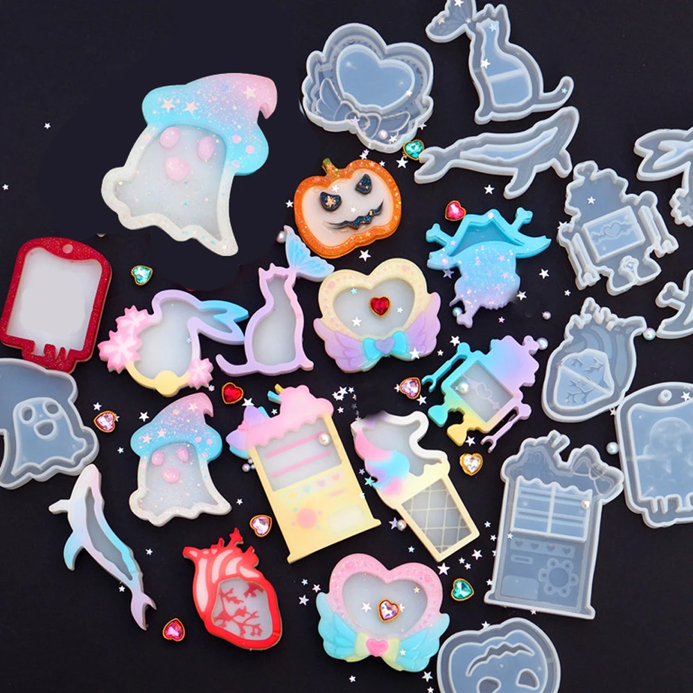 Tools Cat Pendant Crystal Silicone Mold Jewelry Making UV Epoxy Resin Mould Tools Cat Pendant Crystal Silicone Mold Jewelry Making UV Epoxy Resin Mould
