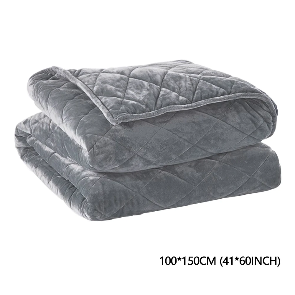 Домашний съемный пододеяльник Супермягкие воздухопроницаемые Утяжеленные одеяла s и выбрасывает одеяло для дивана кристально скрытый Комплект постельного белья на молнии - Цвет: 100 X 150cm