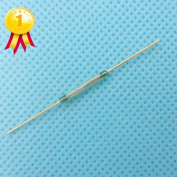 

50pcs Reed Switch 2 *14mm Magnetic Control Switch Green Glass Reed Switches Glass Normally Open Contact For Sensors